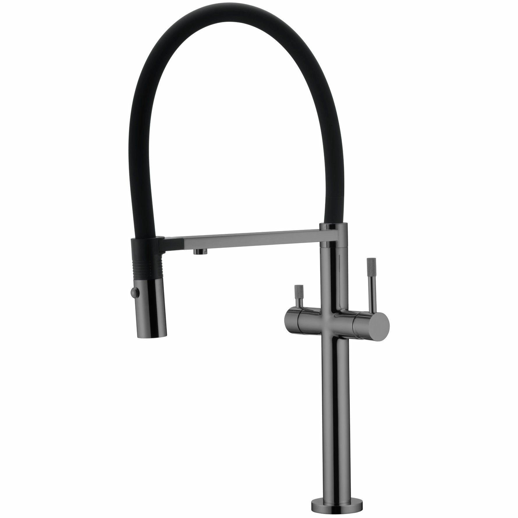 Смеситель для кухни Boheme Uno Shine Gun Metall, 115-SGM