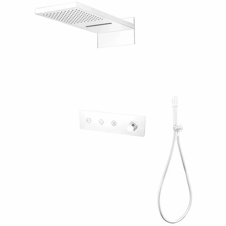 Встроенная душевая система Boheme Fusion Matt White, 130-MW