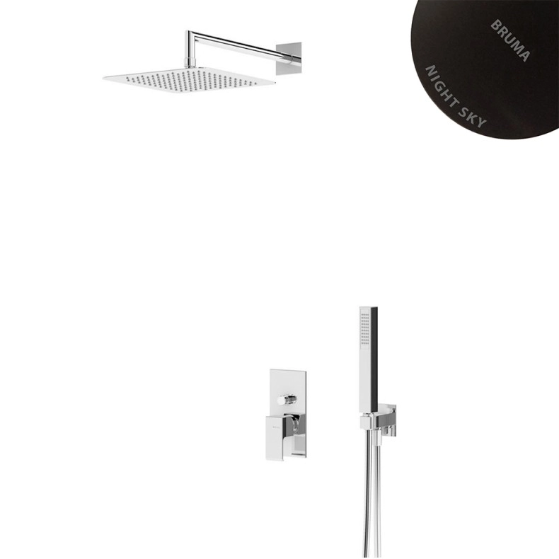 Душевой набор скрытого монтажа Bruma Linea 182 760 9NS Night Sky, 1827609NS