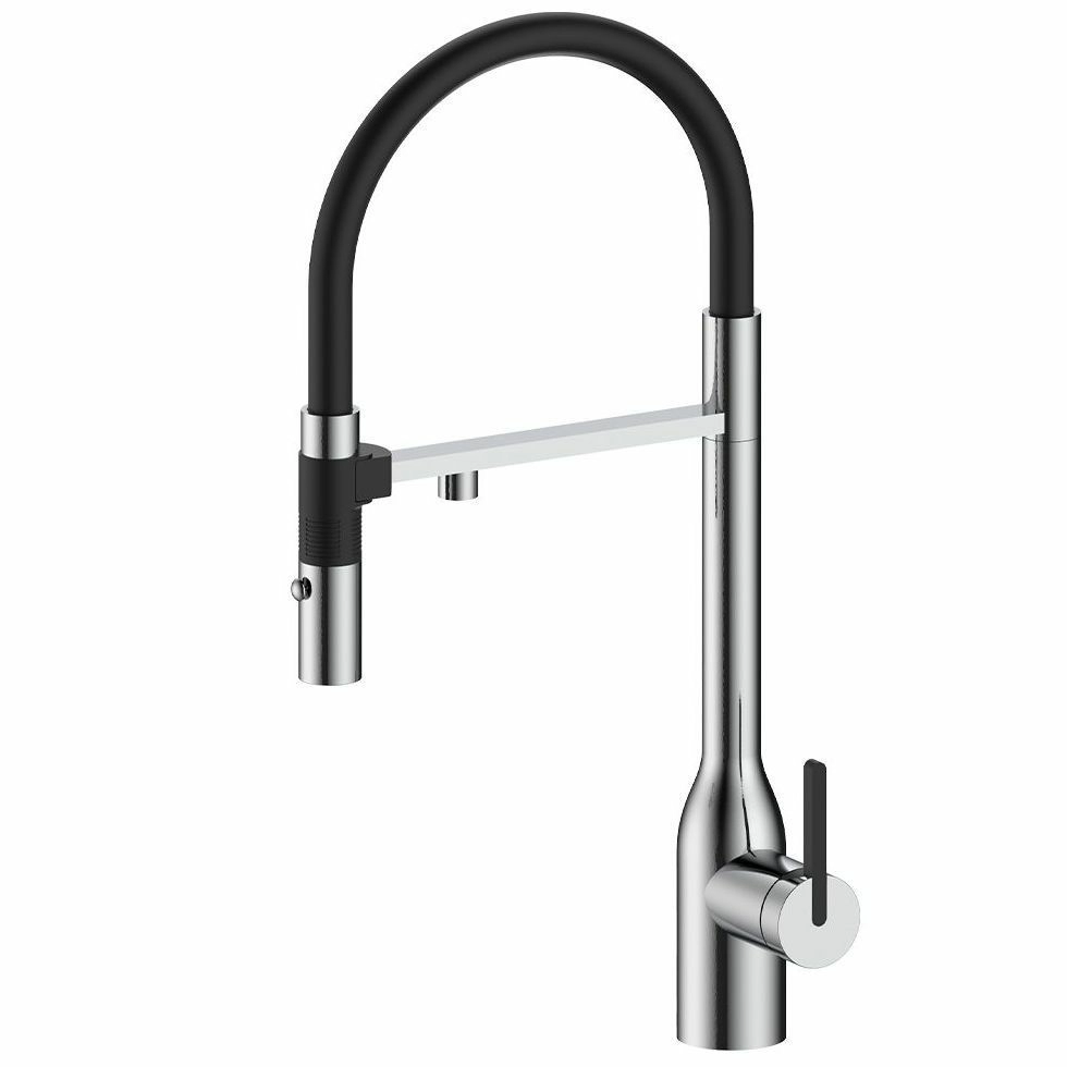 Смеситель для кухни Paulmark Magneto One брашированная сталь, Ma213188-BS