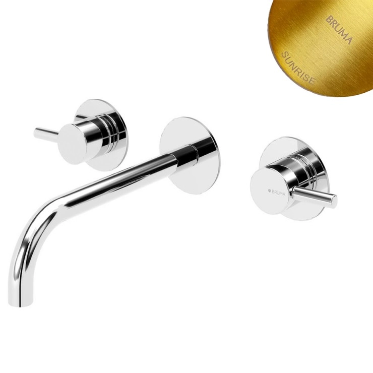 Внешняя часть смесителя для раковины на 3 отверстия Bruma Lusitano E107 010 5SR Sunrise, E1070105SR