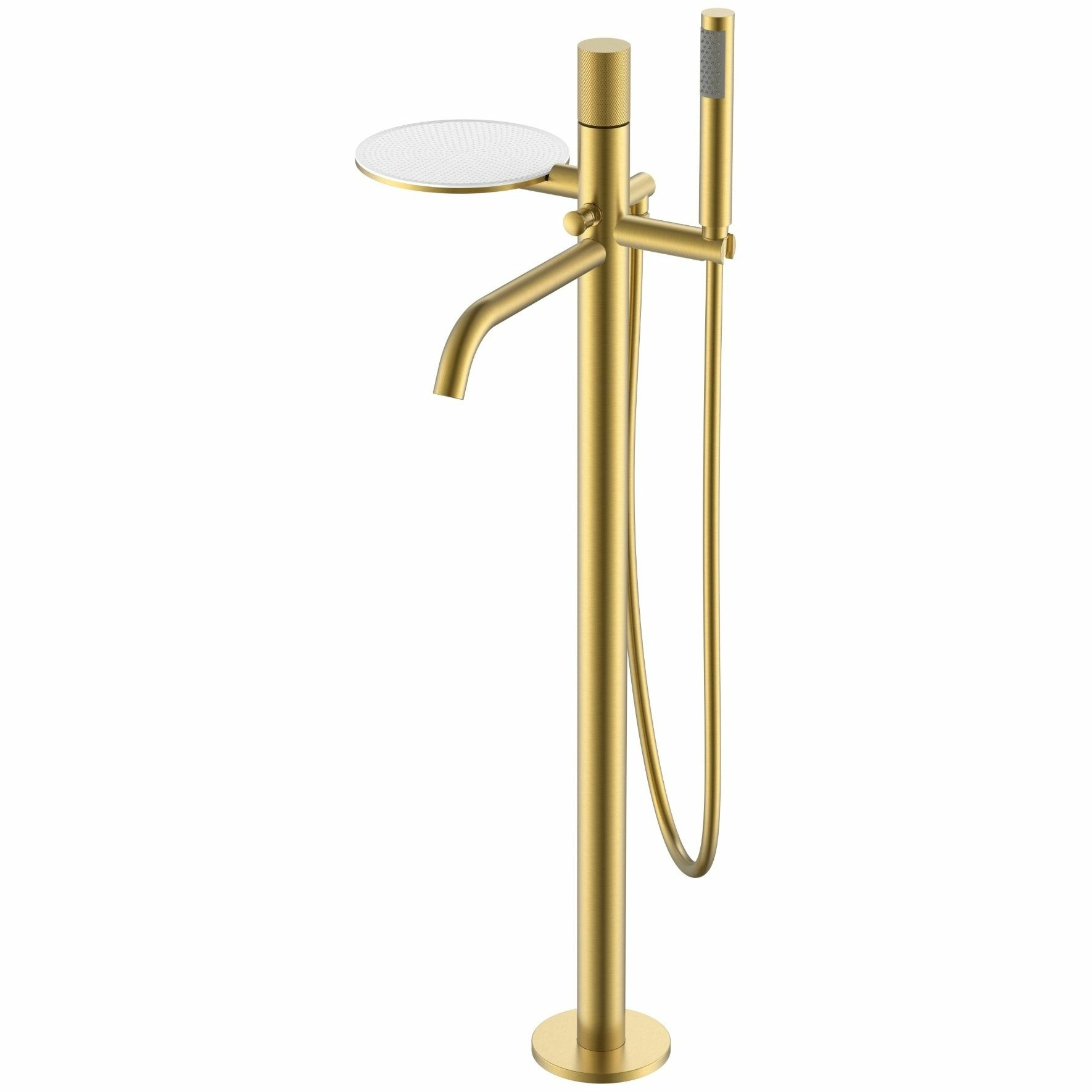 Напольный смеситель для ванны Boheme Stick Touch Matt Gold, 129-MG.2