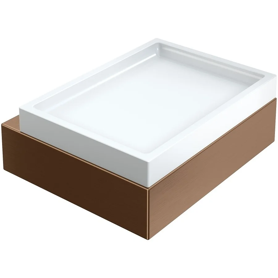Мыльница настенная Boheme Qubic Bronze Brushed, 10723-BRB