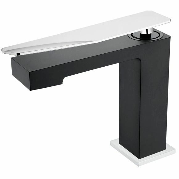 Смеситель для умывальника Boheme Q2 Black/Chrome, 141-BCR.2