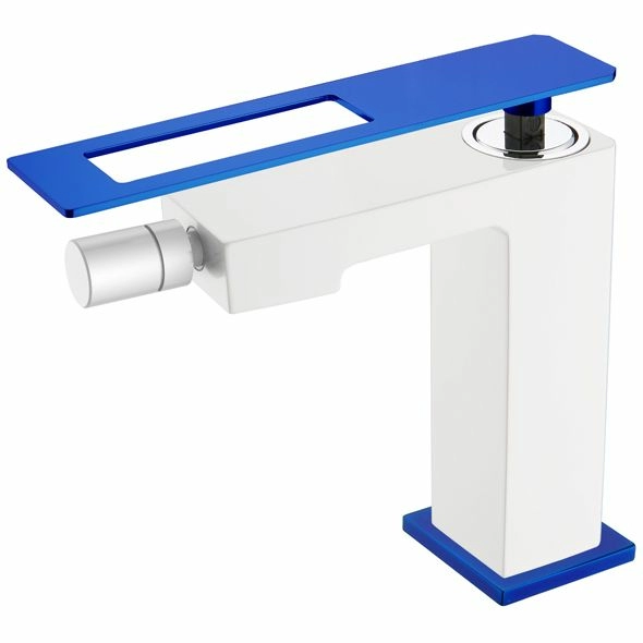Смеситель для биде Boheme Q White/Ultramarine, 146-WUW