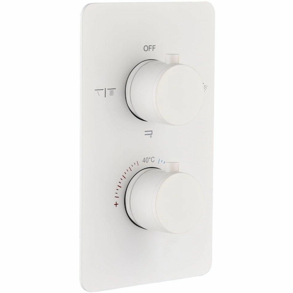 Смеситель встроенный с термостатом 3 выхода Boheme Cell Matt White, 134-3-MW
