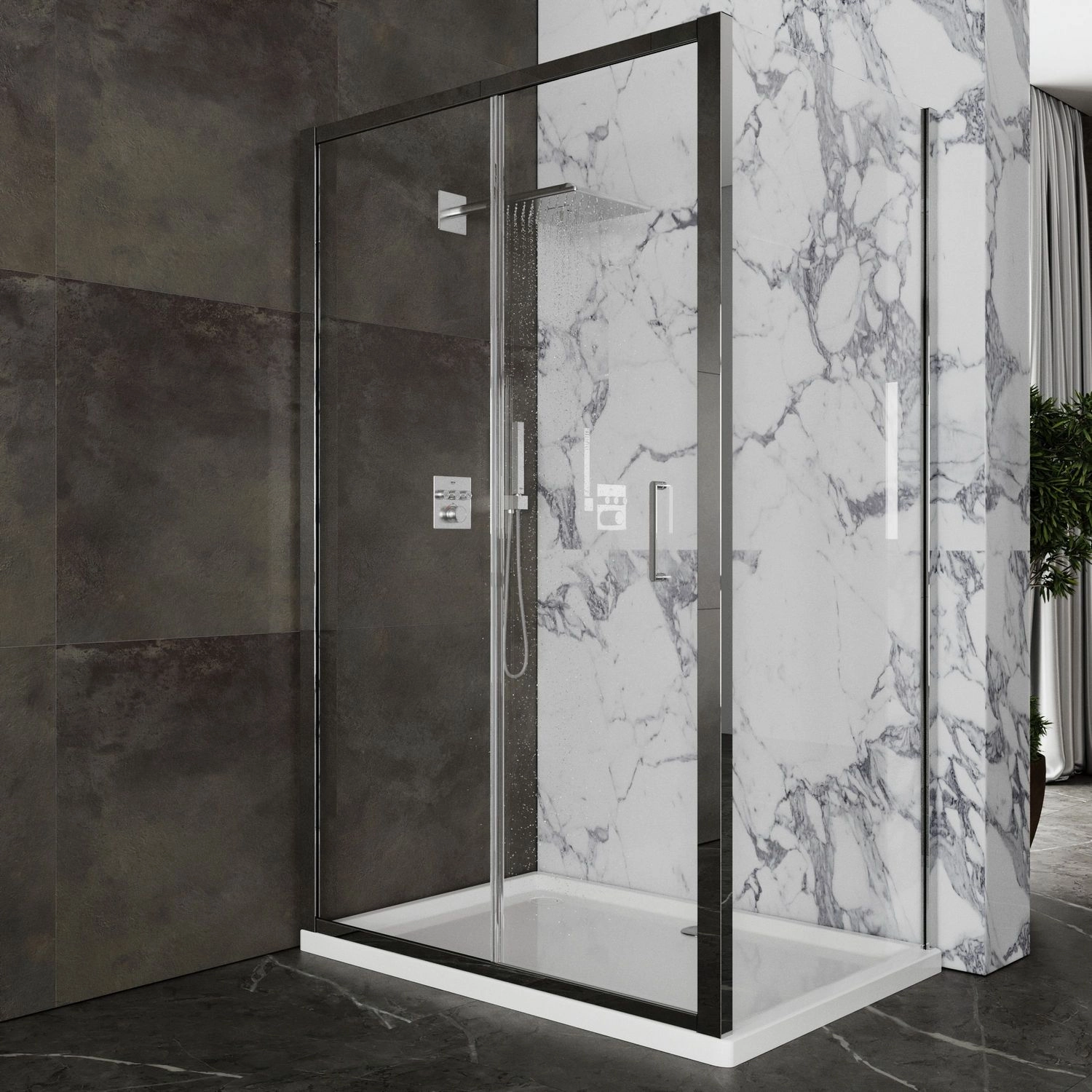 Душевой уголок Roxen Caspia 100x80, 120x80