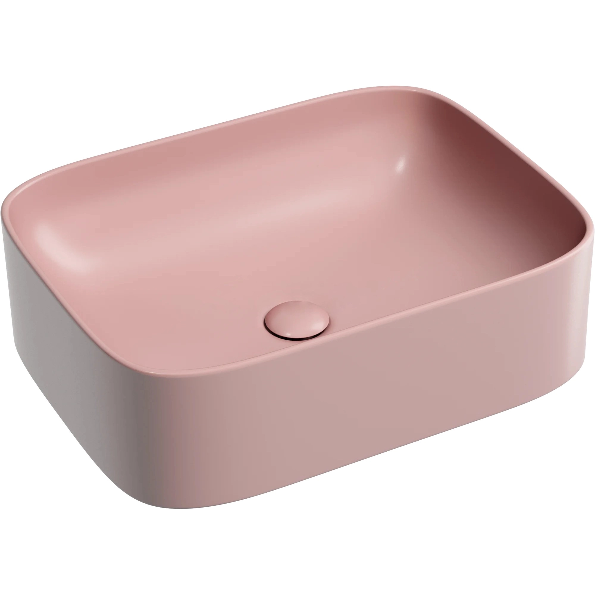 Умывальник чаша накладная прямоугольная CeramicaNova Element 50.5x38.5, CN6052MP