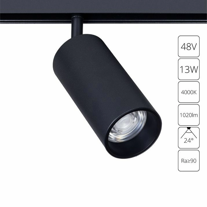 Магнитный трековый светильник Arte Lamp Linea, A4661PL-1BK