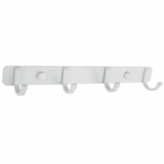 Планка с 4 неподвижными крючками (белый) Ledeme L5516W-4