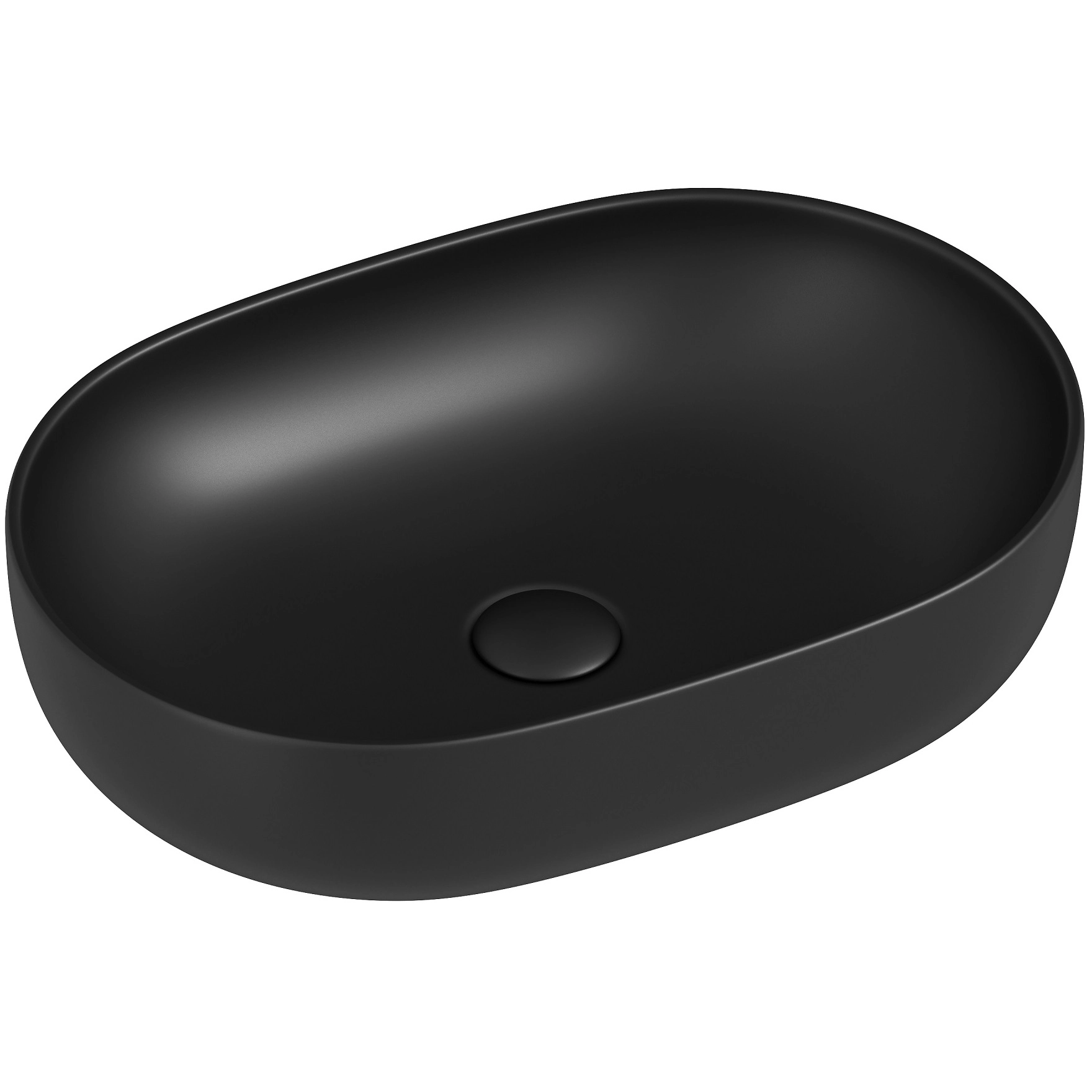 Умывальник чаша накладная овальная CeramicaNova Element 60x41.5, CN6047MDH