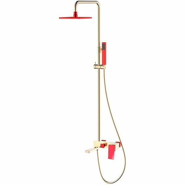 Стойка для душа Boheme Q2 Gold/Red, 148-GR.2