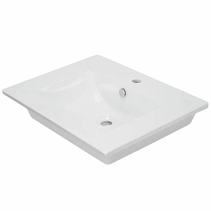 Умывальник Sanita Luxe Quadro 60x47.1, WB.FN/Quadro/60-C/WHT.G/S1