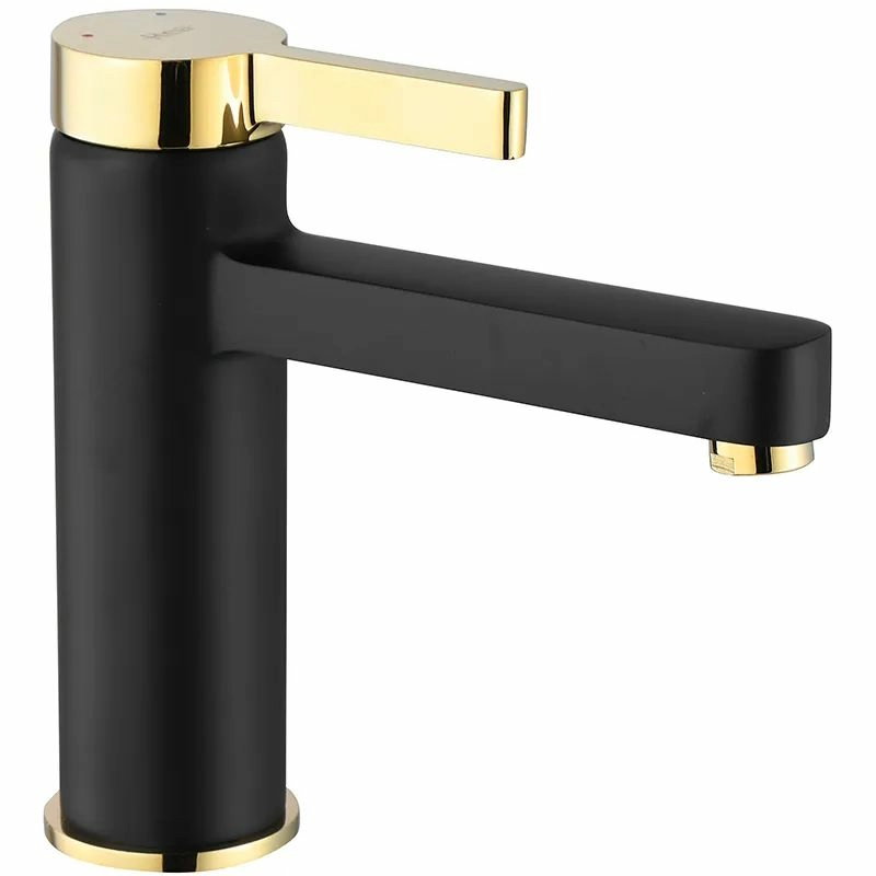 Смеситель для умывальника Rea Polo Black/Gold, REA-B9977