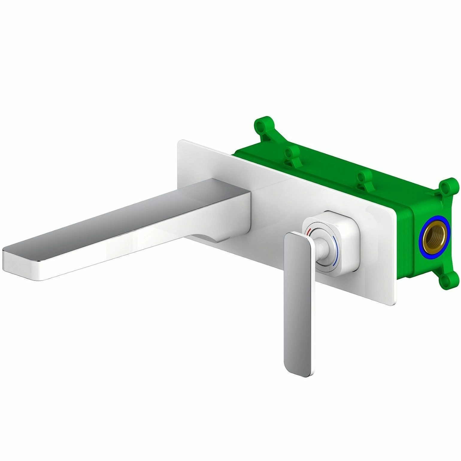 Смеситель для раковины встроенный Timo Torne Chrome/White, 4371/00-16SM
