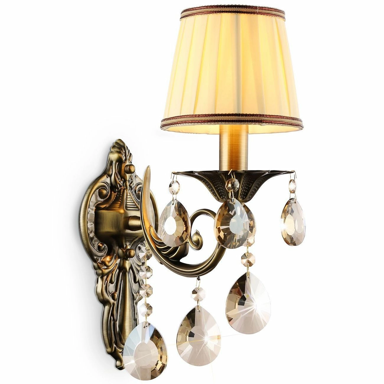 Настенный светильник с абажуром и хрусталем Ambrella Traditional, TR4578