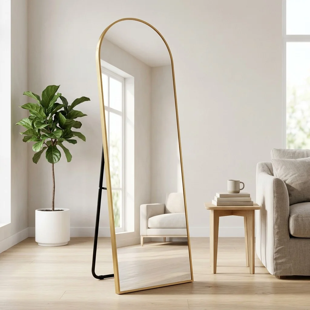 Зеркало Roxen Nora Brushed Gold 150x45, 510310-150GB