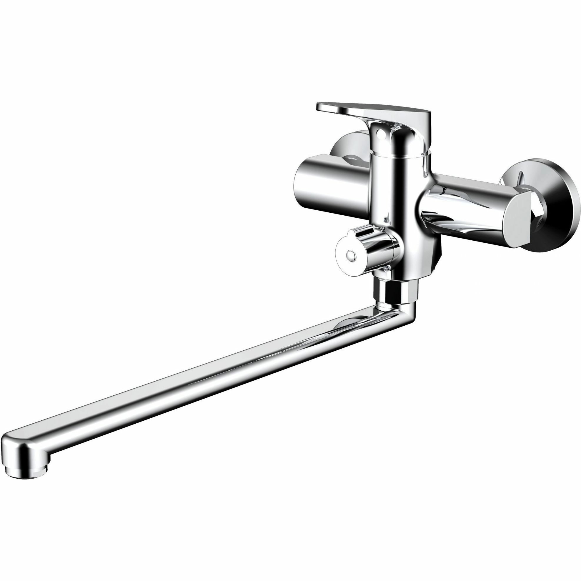 Смеситель для ванны с длинным изливом Bravat Eler, F6191238CP-01L