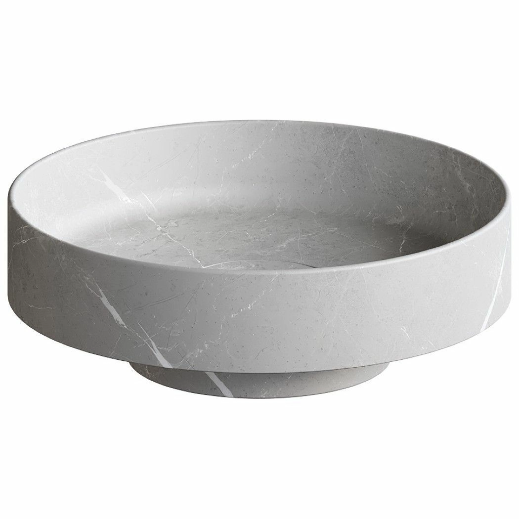 Раковина накладная Boheme Corian 40x40 Amani Grigio, 801-GR