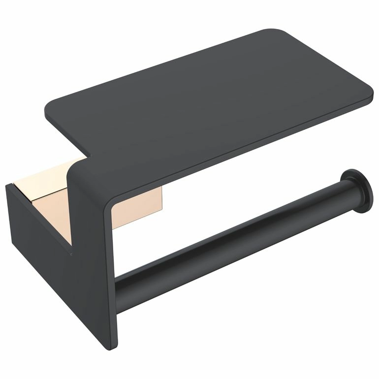Держатель туалетной бумаги Boheme Q Gold/Black, 10941-G-B