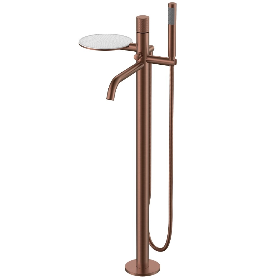 Напольный смеситель для ванны Boheme Stick Spirale Bronze Brushed, 129-BRB.4