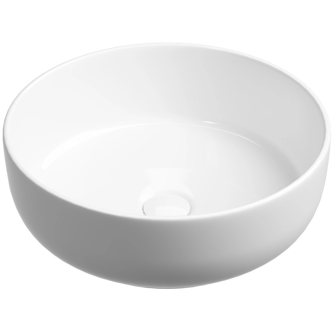 Умывальник чаша накладная круглая CeramicaNova Taycan 37.5x37.5, CN12003