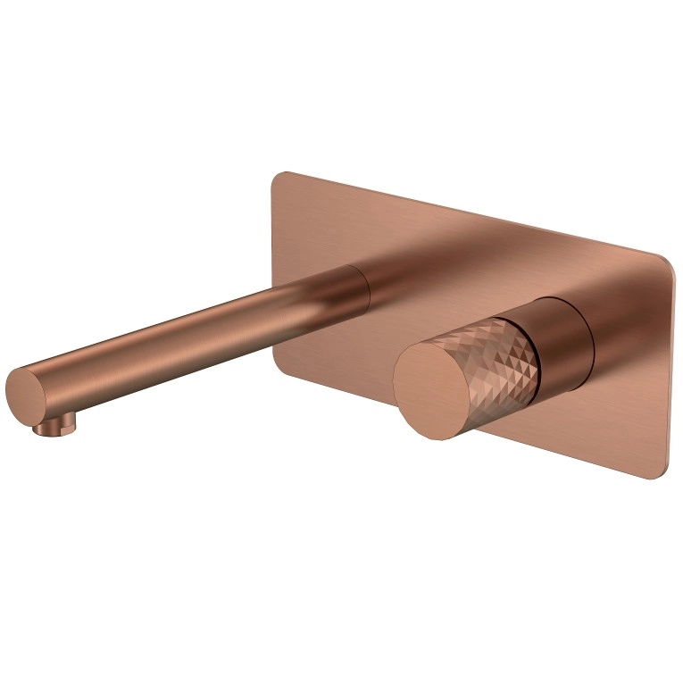 Смеситель встраиваемый Boheme Stick Diamond Copper Brushed, 125-CB
