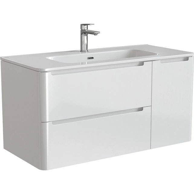 Тумба с умывальником подвесная 100 см Iddis Edifice, EDI10W1i95K