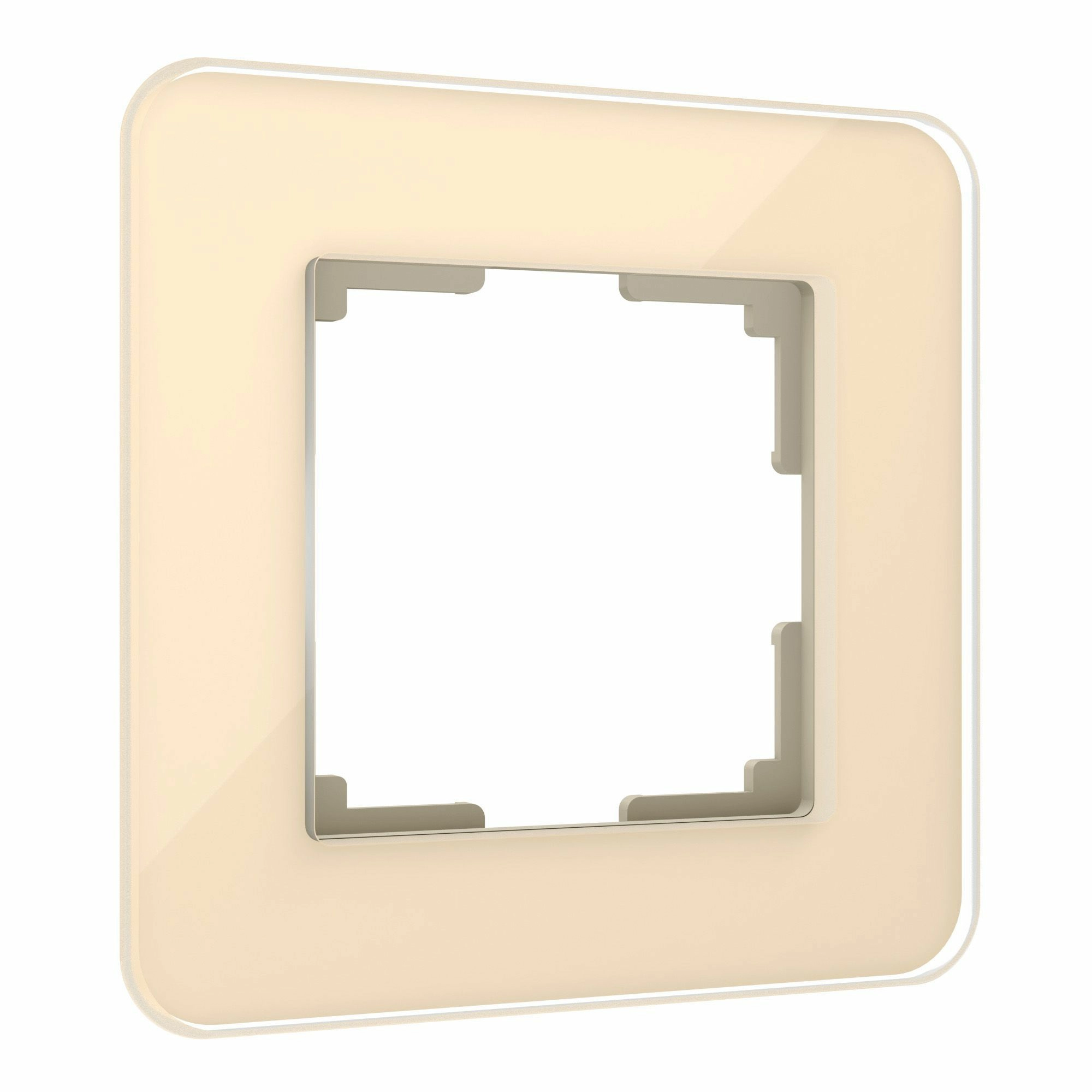 Рамка на 1 пост Werkel Elite W0012443 (айвори, стекло)