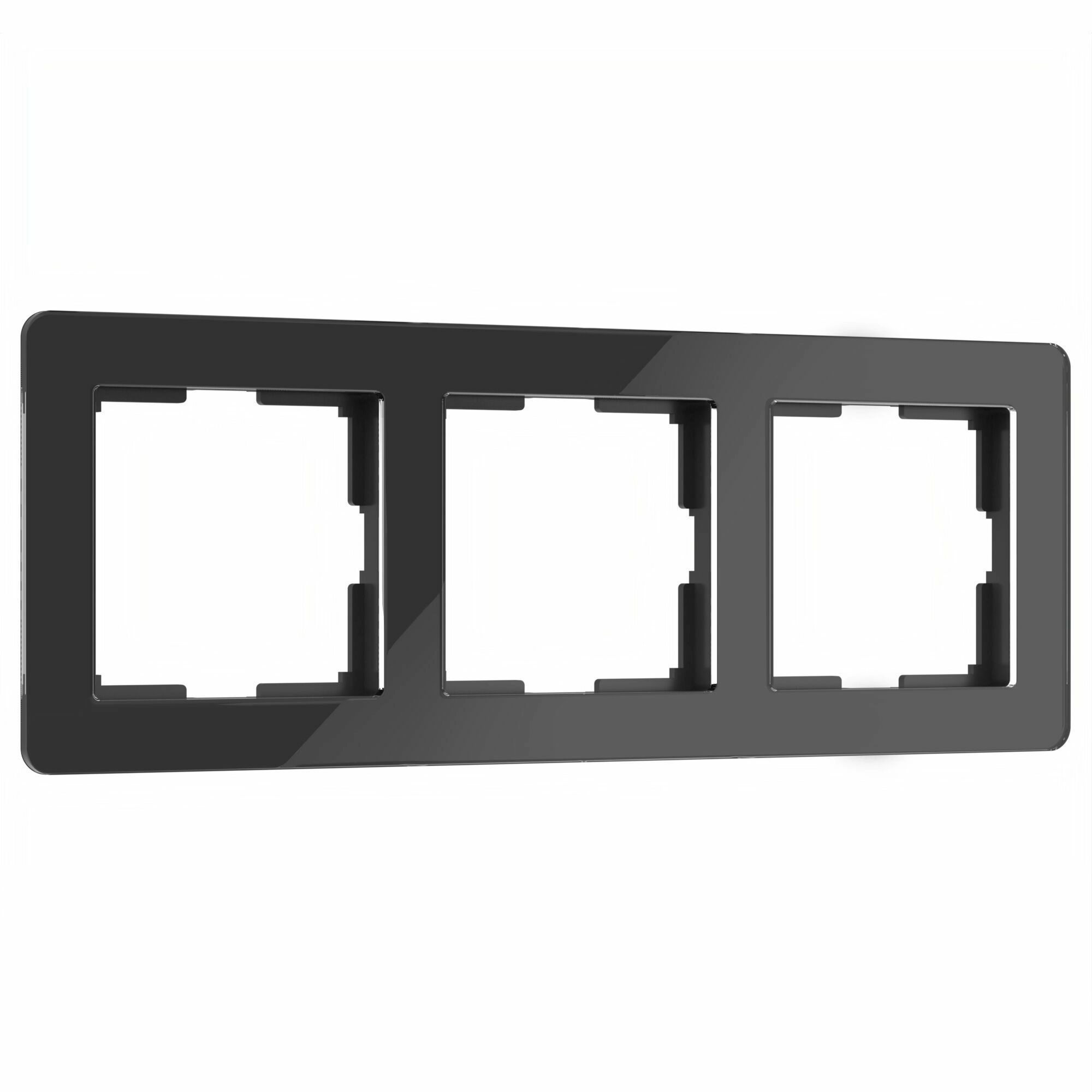 Рамка на 3 поста Werkel Acrylic W0032708 (черный)