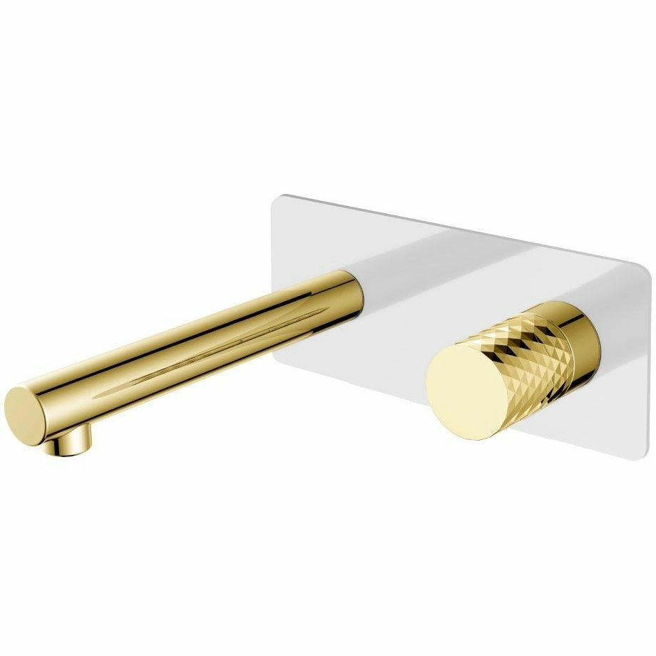 Смеситель встраиваемый Boheme Stick Diamond White/Gold, 125-WG