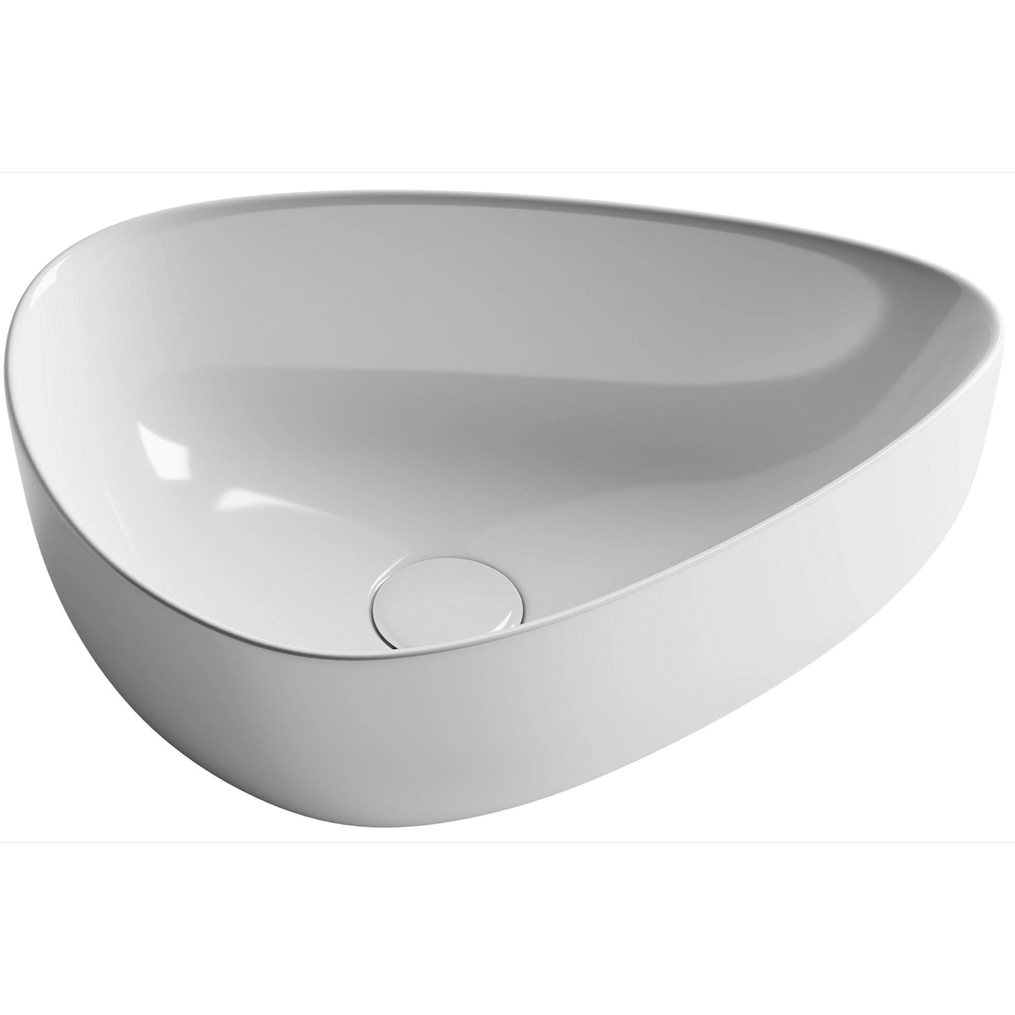 Умывальник чаша накладная треугольная CeramicaNova Element 45.5x32, CN5026
