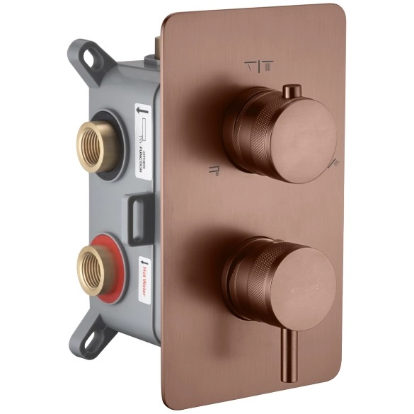 Смеситель встроенный Boheme Cell Bronze Brushed, 135-3-BRB