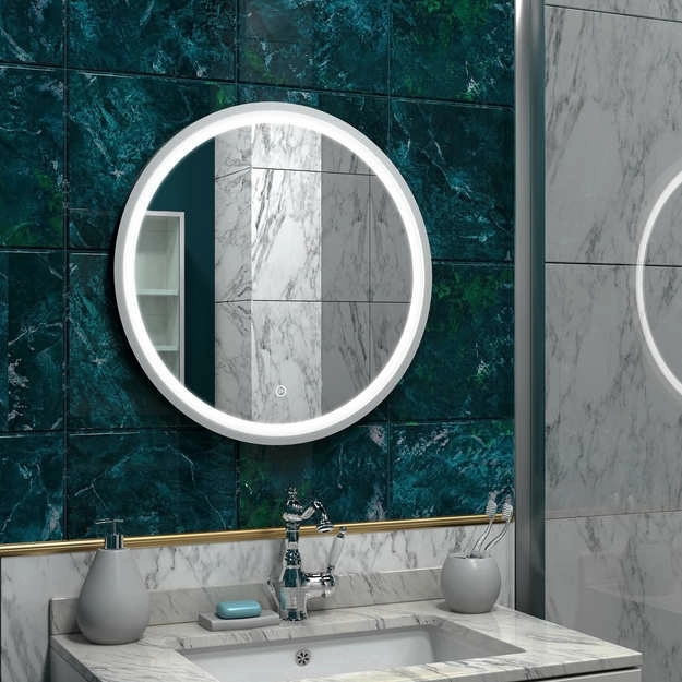 Зеркало Континент Style White LED 60x60, 000000525
