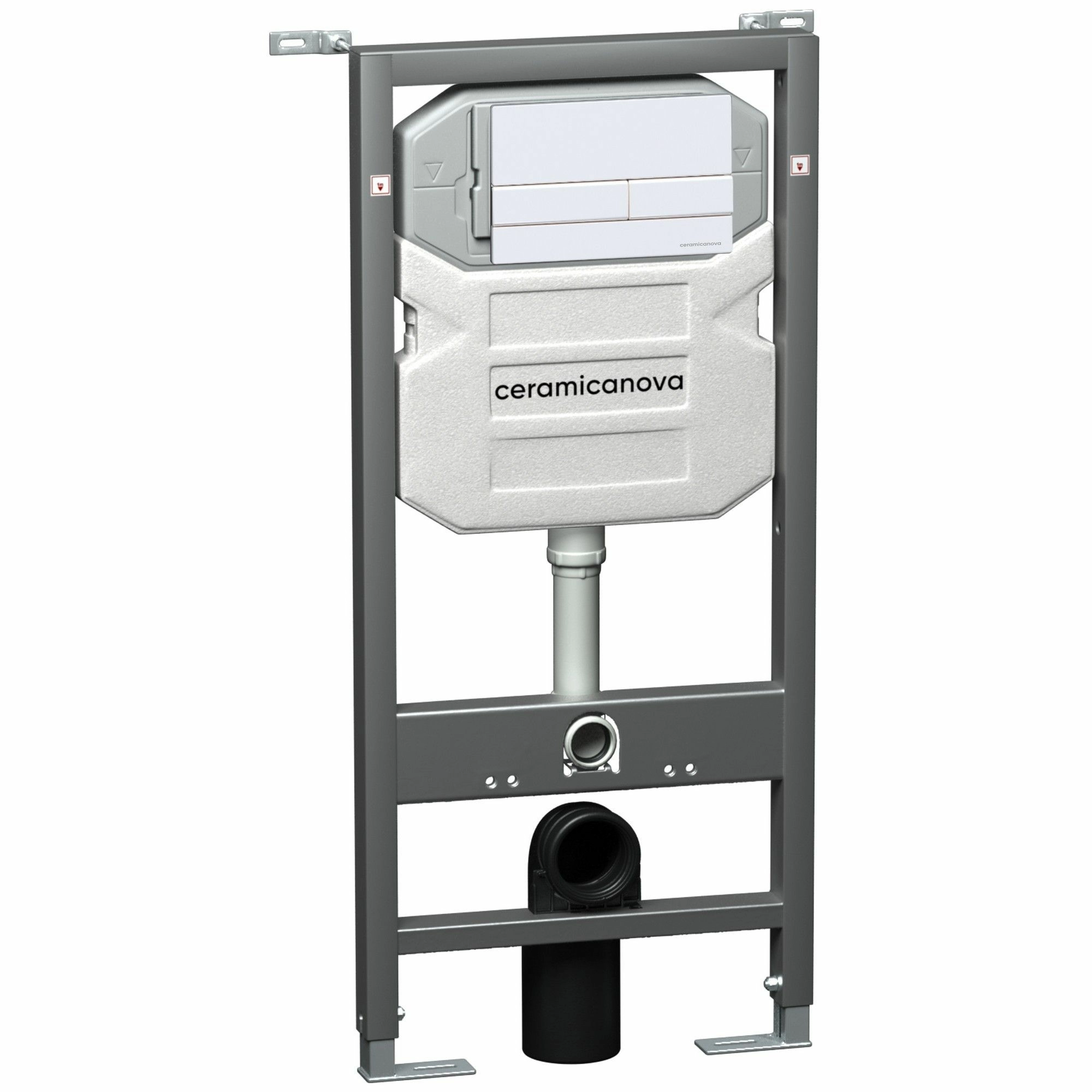 Система инсталляции для унитазов CeramicaNova Envision с кнопкой Flat белый, CN1002W