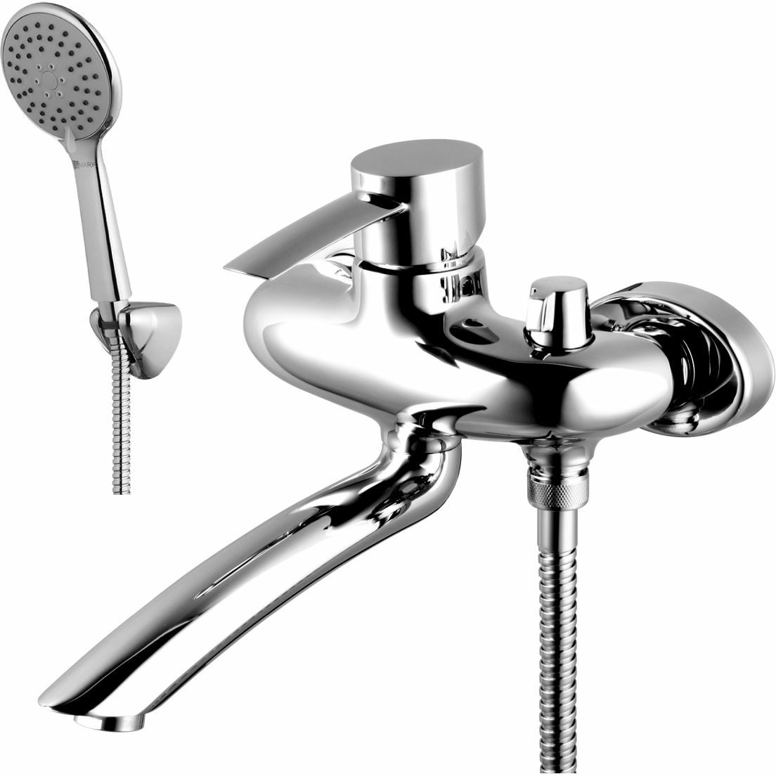 Смеситель для ванны с поворотнымплоским изливом 162 мм Lemark Atlantis, LM3214C