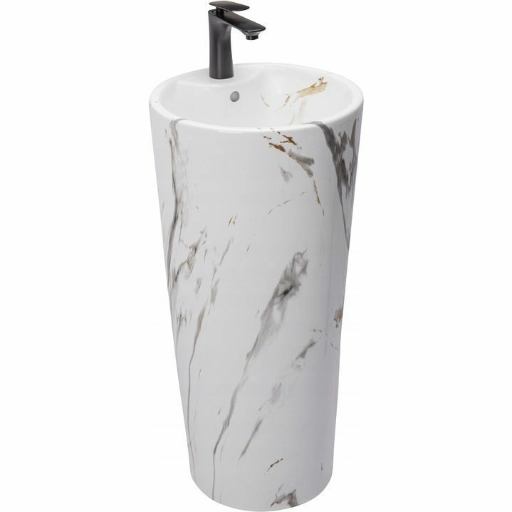 Умывальник Rea Blanka Marble Marmur Matt 40x40, REA-U8704