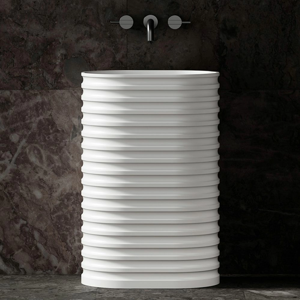 Раковина отдельностоящая Abber Stein 58x38 AS2550 белая матовая