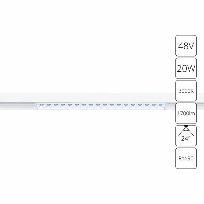 Магнитный трековый светильник Arte Lamp Linea, A4645PL-1WH
