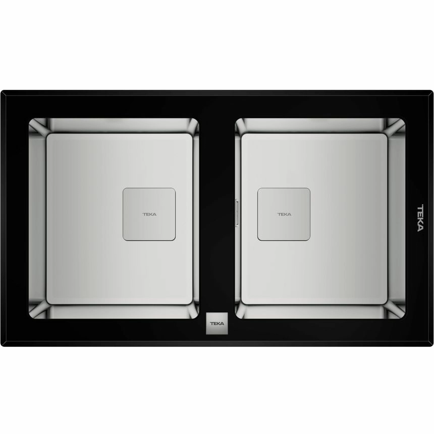 Кухонная мойка Teka DIAMOND RS15 2B 86 BLACK (с клапаном-автоматом), 115030017