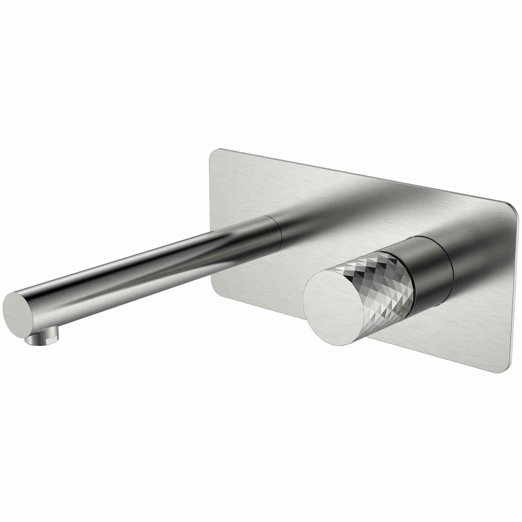 Смеситель встраиваемый Boheme Stick Diamond Nikel Brush, 125-NB