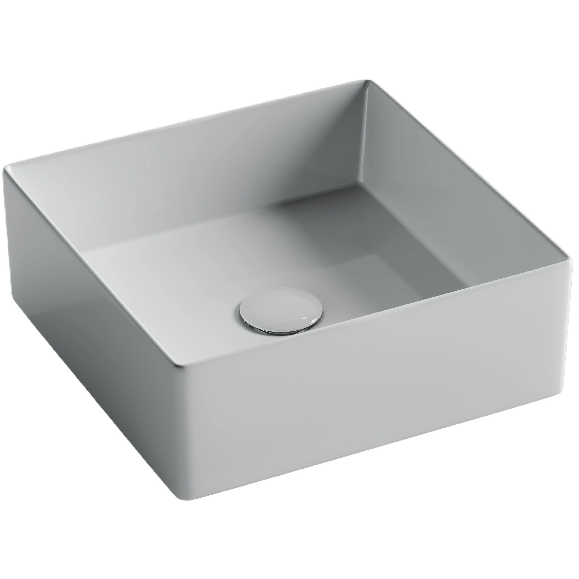 Умывальник чаша накладная квадратная CeramicaNova Element 36.1x36.1, CN6068