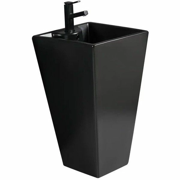 Раковина напольная WeltWasser 47.5x47, WW LEERBACH 4847 MT-BL