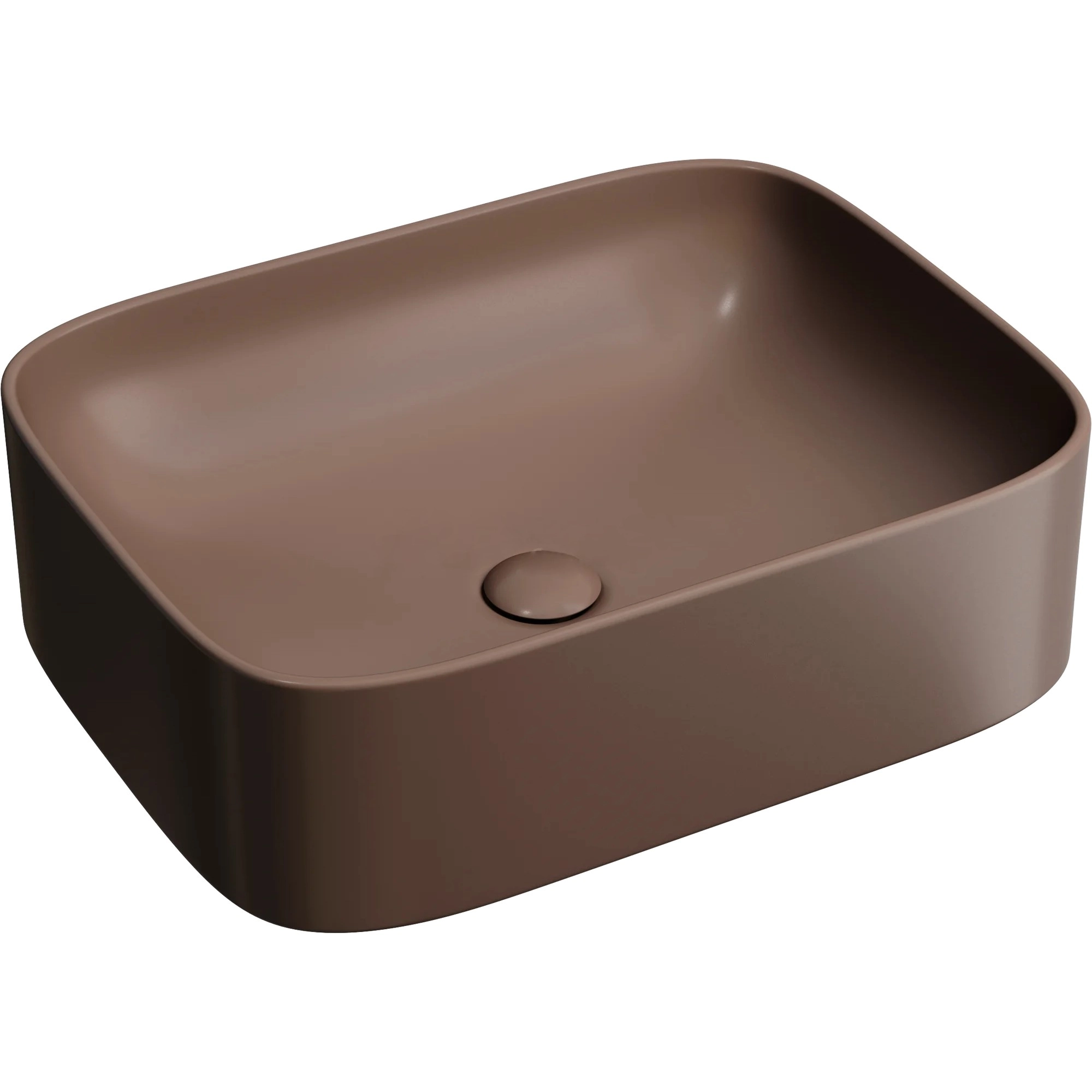 Умывальник чаша накладная прямоугольная CeramicaNova Element 50.5x38.5, CN6052MDB
