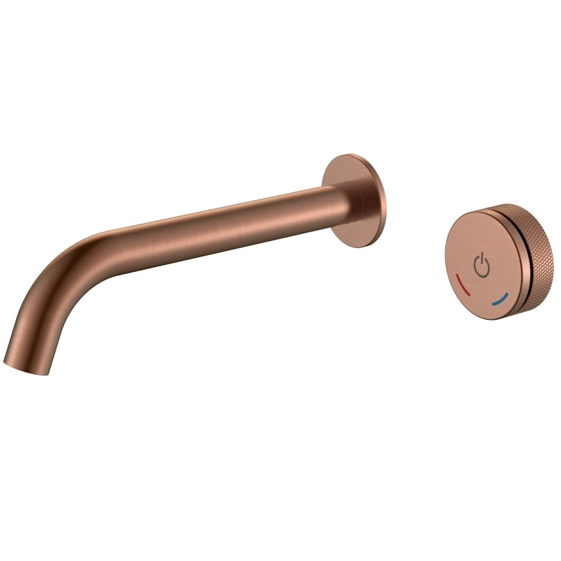 Смеситель автоматический для раковины Boheme Tech Copper Brush, 158/2-CB