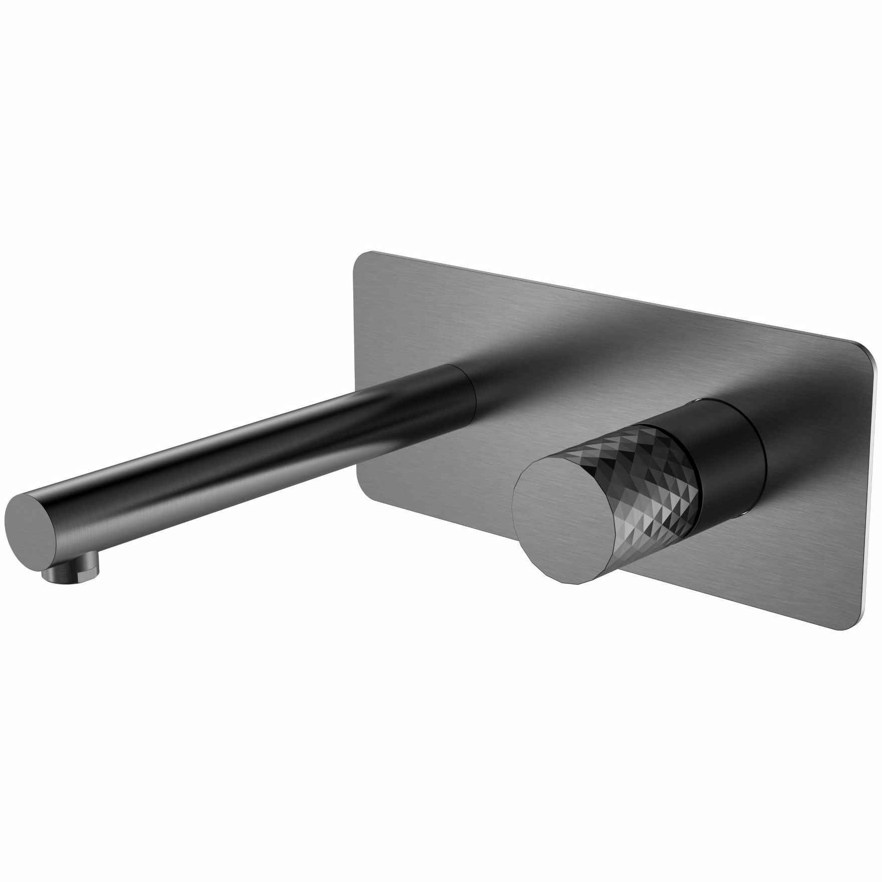 Смеситель встраиваемый Boheme Stick Diamond Gun Metall, 125-GM
