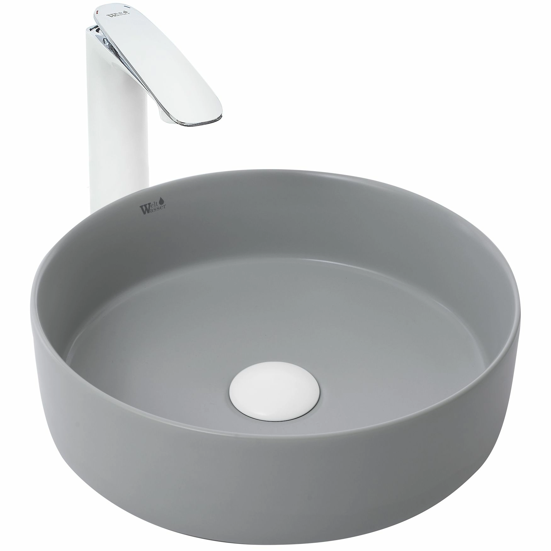Раковина накладная WeltWasser 35.5x35.5, WW ELBACH 3134 MFG