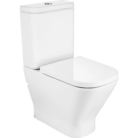 Унитаз напольный Roca Gap Clean Rim с крышкой, 34273700H + 341730000 + 801730004