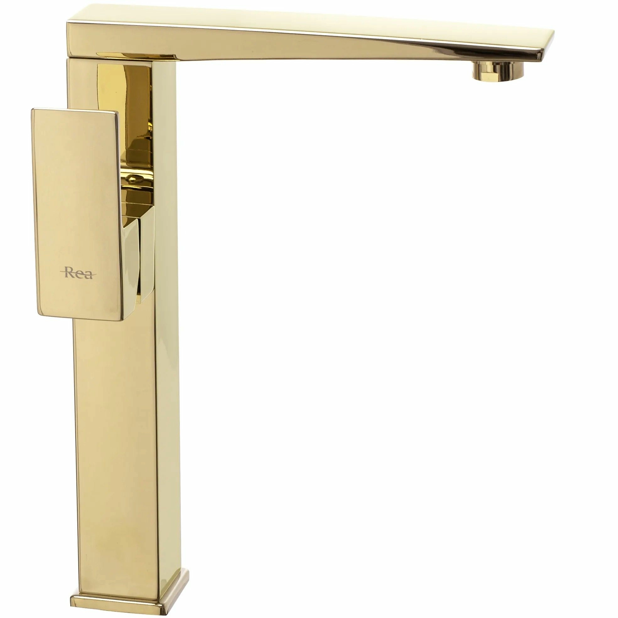 Смеситель для умывальника высокий Rea Levi Gold, REA-B5137