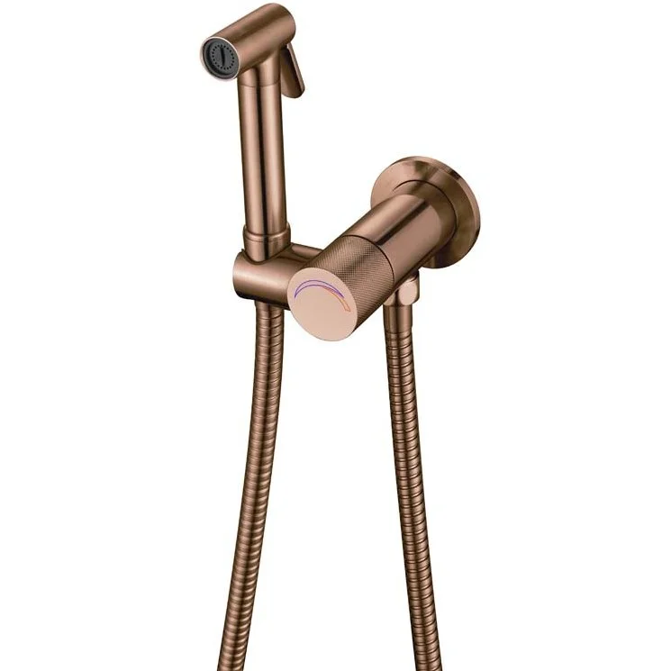 Смеситель гигиенический с защитой от протечек Boheme Uno Bronze Brushed, 467-PR-BRB